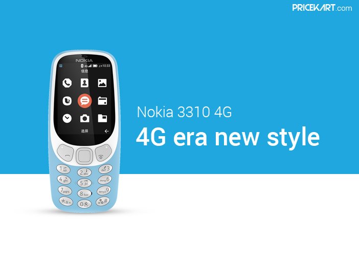 Nokia 3310 4G Model Launched with YunOS: Specs, Features