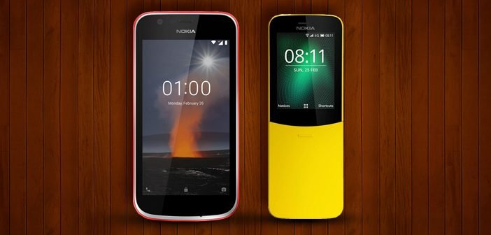 Nokia 1, Nokia 8110 4G Smartphones Unveiled at MWC 2018