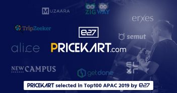 Indian Start-Up Pricekart Selected in Top100 APAC 2019 Event by E27