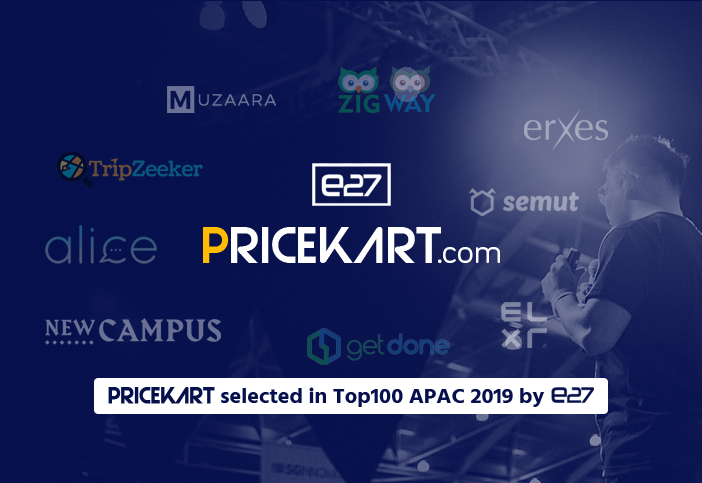 Indian Start-Up Pricekart Selected in Top100 APAC 2019 Event by E27