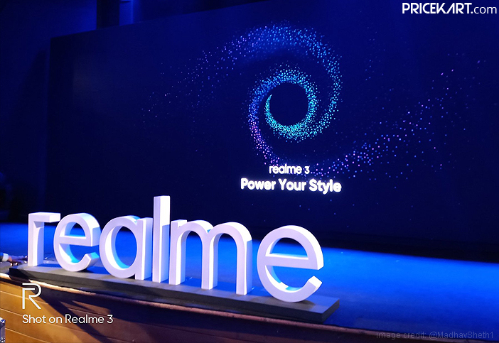 Take a Look at the Realme 3 Smartphone: Live Launch Updates