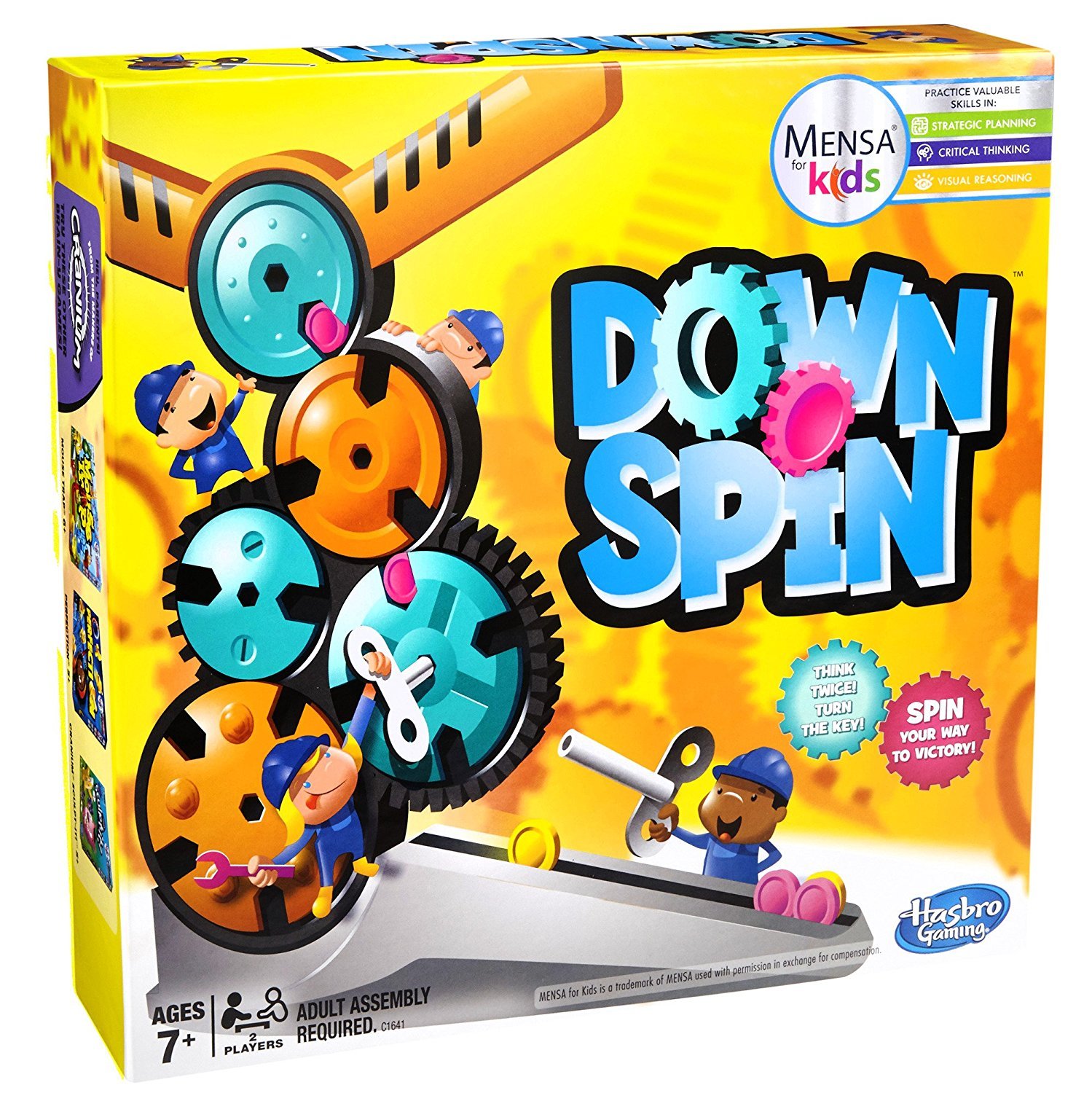 Hasbro- C1641 Downspin Game