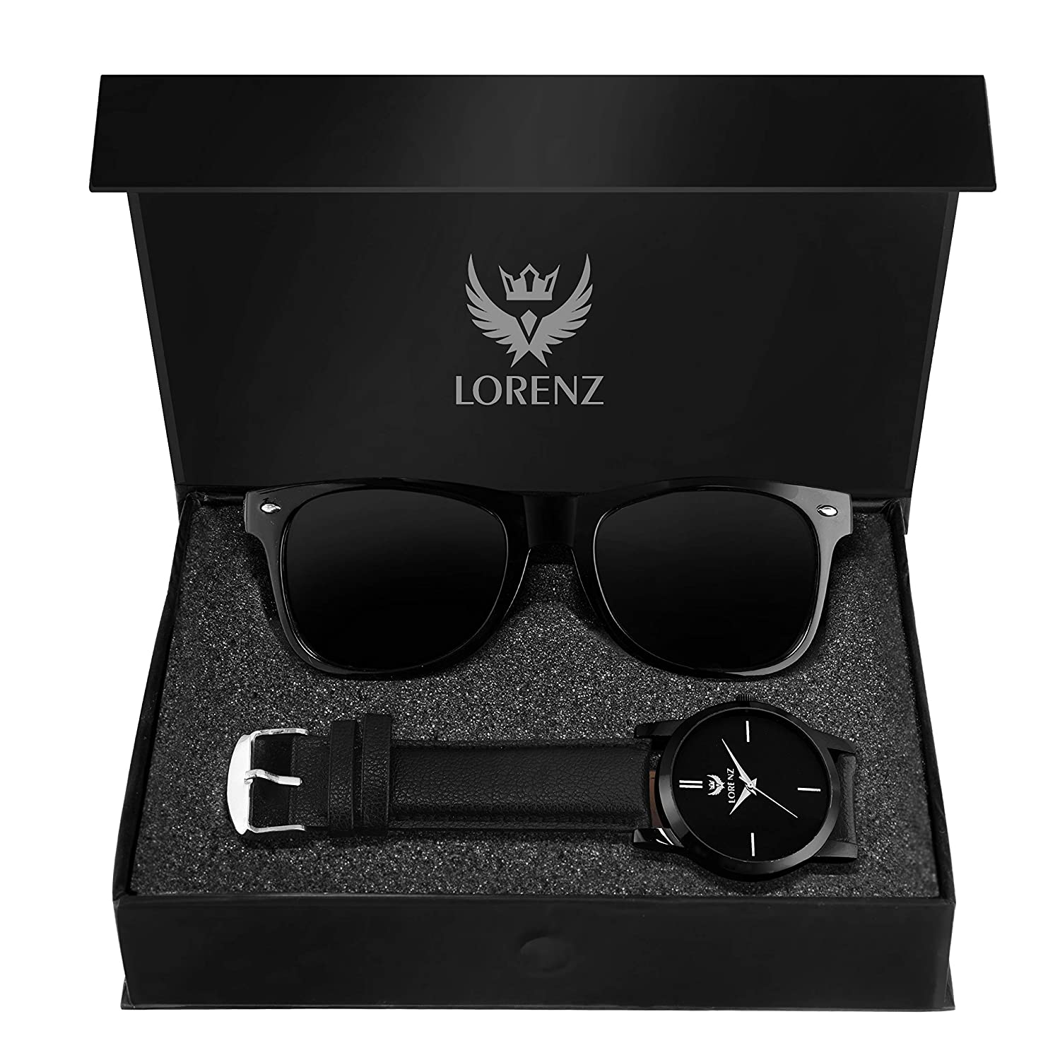 Lorenz analogue men’s watch and sunglasses combo gift set
