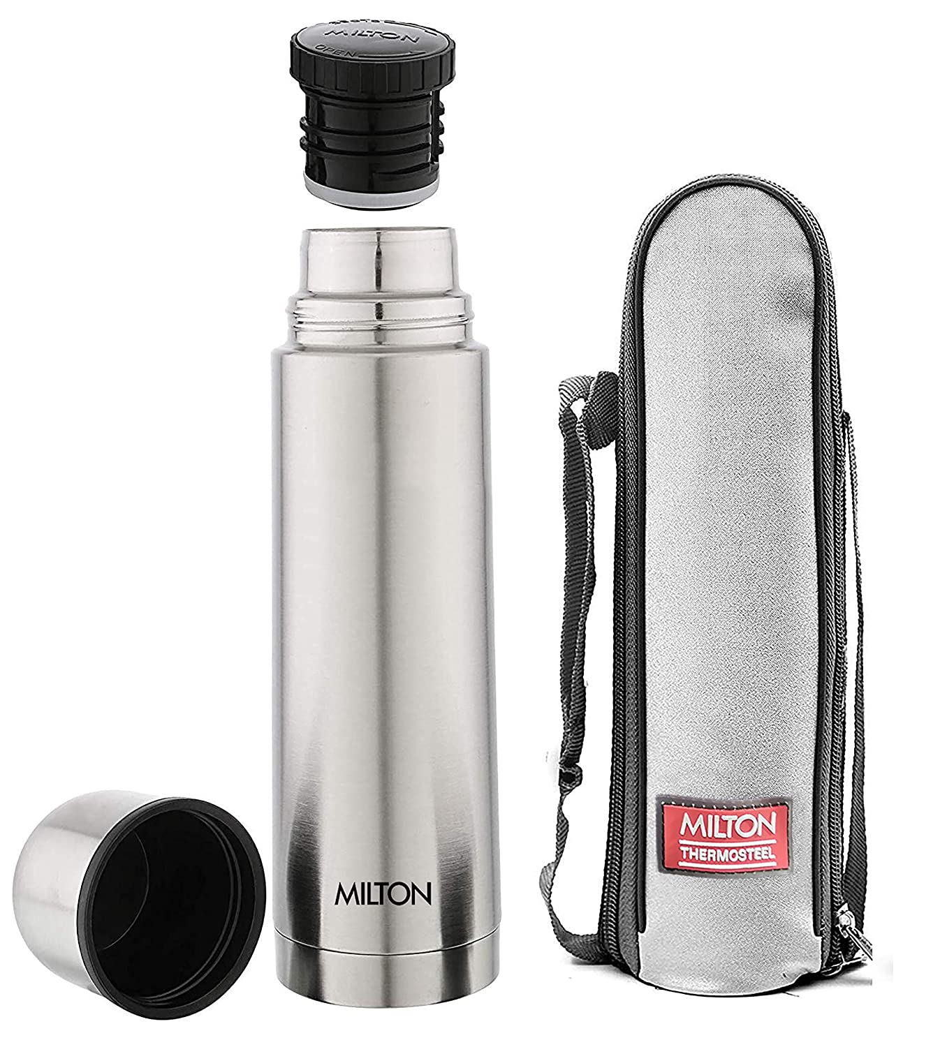  Milton plain lid 1000 thermosteel 24 hours hot and cold water bottle 