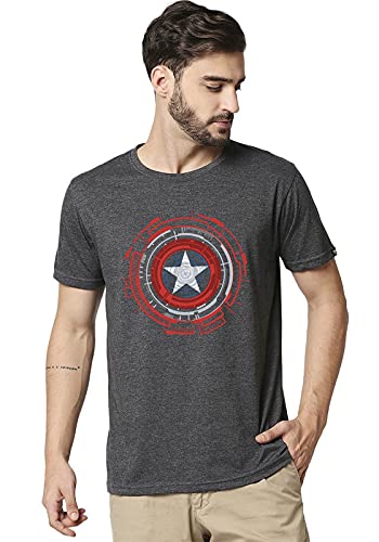 Wear your opinion cotton blend captain America printed t-shirt - 