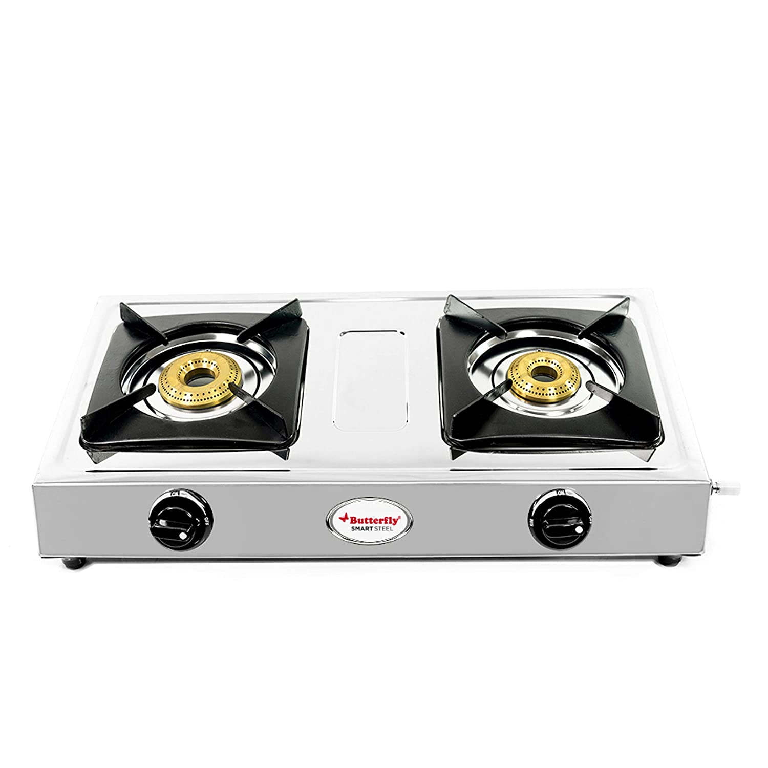 Butterfly Stainless Steel 2 Burner Gas Stove