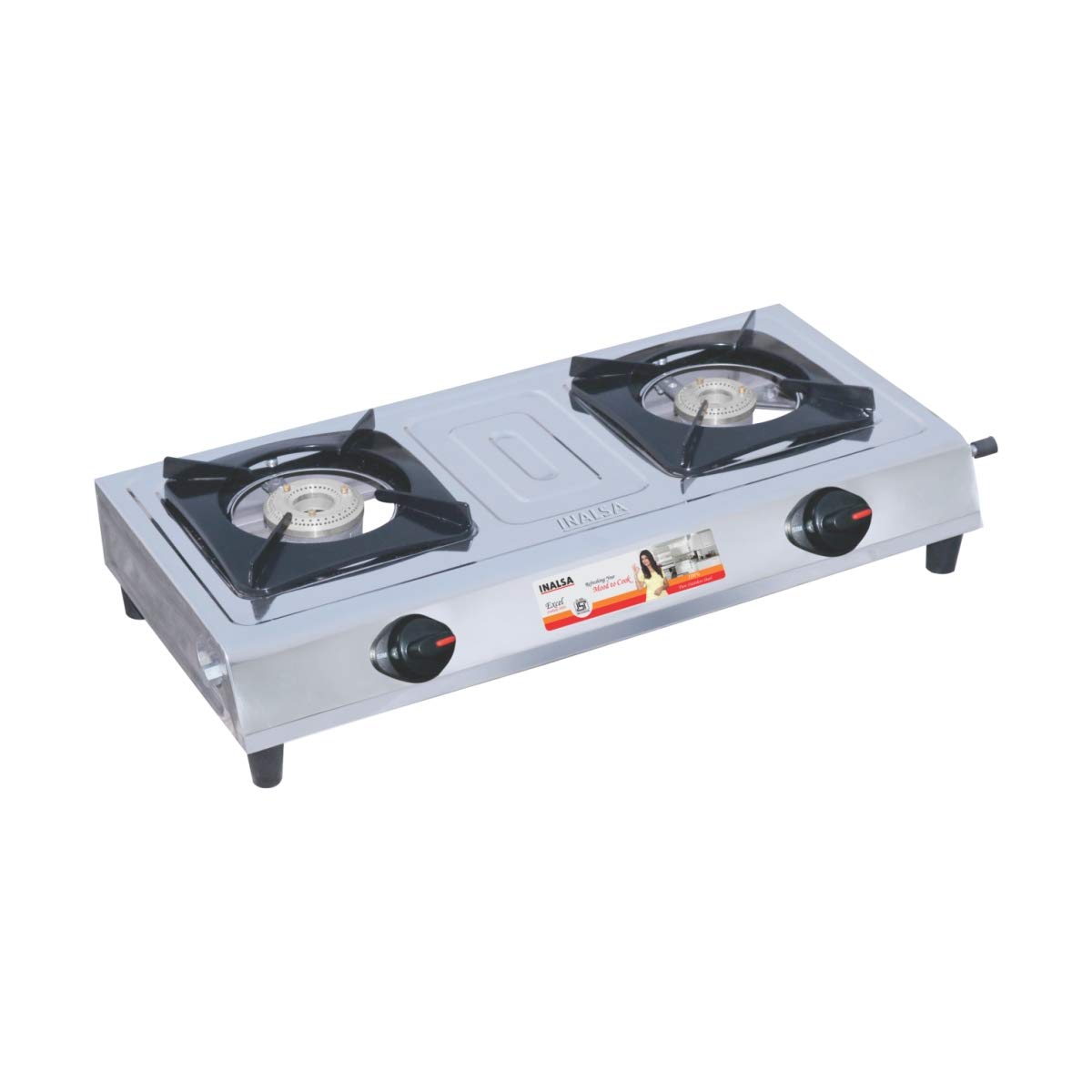 Inalsa Excel Stainless Steel 2 Burner Gas Stove