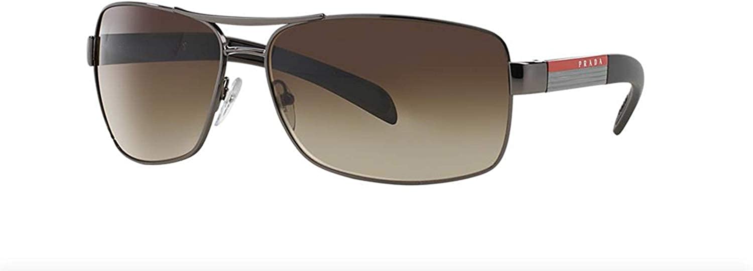 Prada Sport 54IS 5AV5Z1 Gunmetal Square Sunglasses