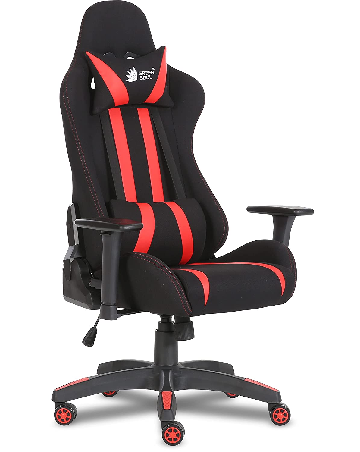 Green Soul Beast Series Fabric and PU Leather Gaming/Ergonomic Chair