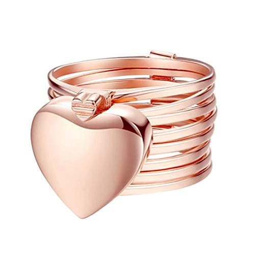 VIEN, A Little Romance Retractable Heart Pendant Ring Bracelet